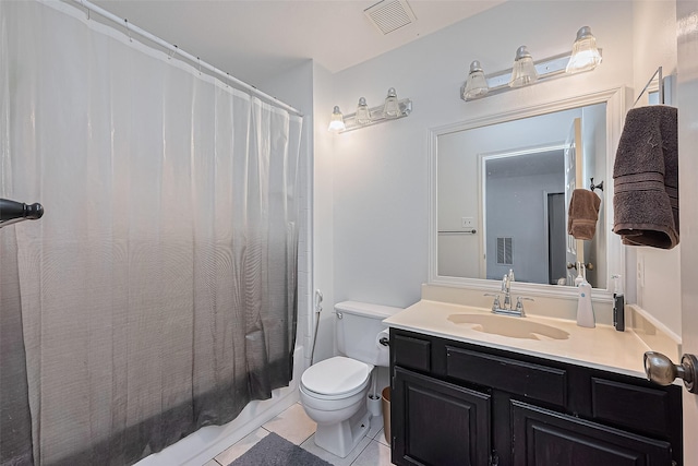 211 Aberdeen St, Stafford, TX 77477 - full bath with vanity, tile patterned flooring, and shower / bath combo