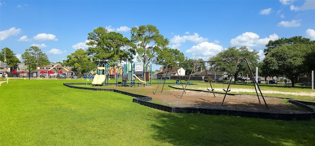 1538 Ridgebriar Dr, Houston, TX 77014 - community jungle gym featuring a yard