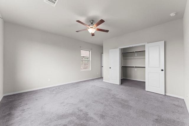 15739 Cairnwell Bend Dr, Humble, TX 77346 - unfurnished bedroom with carpet flooring, baseboards, and a ceiling fan