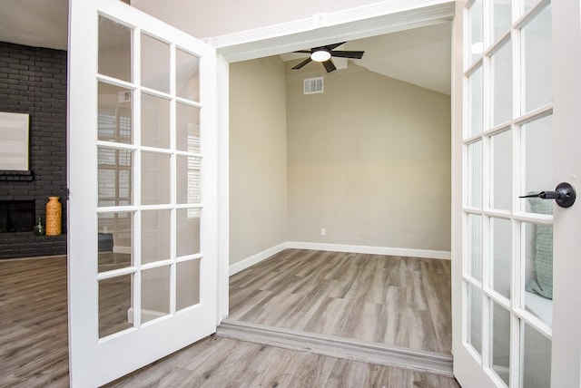 2012 Hickory Glen Dr, Missouri City, TX 77489 - unfurnished sunroom featuring french doors and lofted ceiling