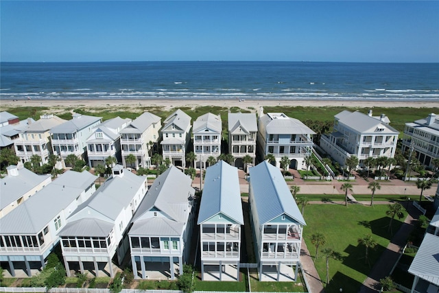 2604 E Seaside Dr, Galveston, TX 77550 - aerial perspective of suburban area featuring expansive coastline