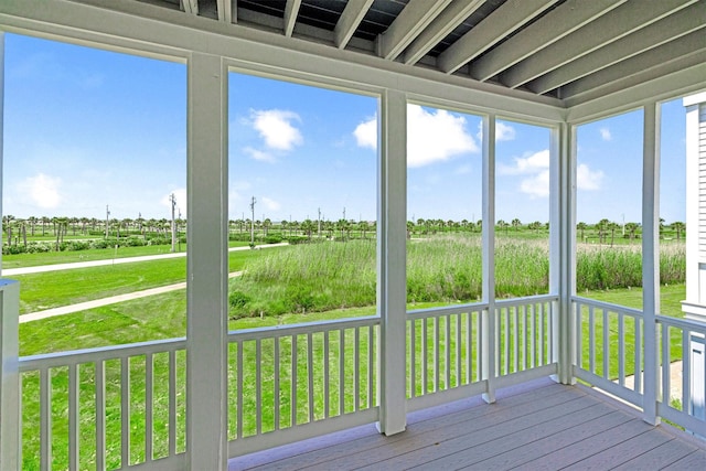 2604 E Seaside Dr, Galveston, TX 77550 - view of unfurnished sunroom
