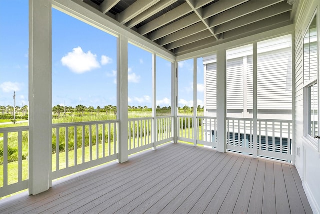 2604 E Seaside Dr, Galveston, TX 77550 - view of unfurnished sunroom