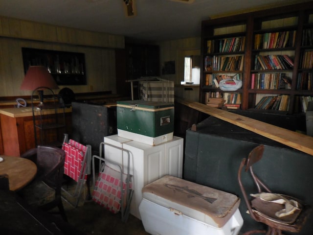 628 Austin St W, Matagorda, TX 77457 - bar area featuring wooden walls