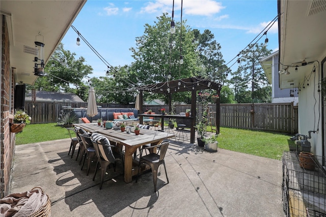 23910 Spring Day Ln, Spring, TX 77373 - view of patio with outdoor dining area