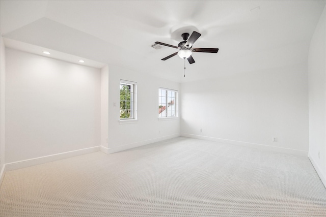 19 Sanctuary Trl, Missouri City, TX 77459 - spare room with light carpet, recessed lighting, and a ceiling fan