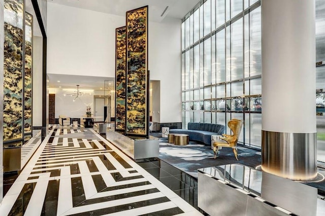4521 San Felipe St Unit 2601, Houston, TX 77027 - common area with a high ceiling