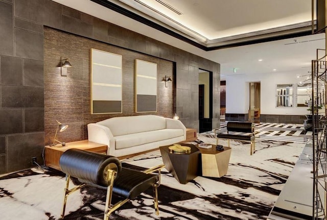 4521 San Felipe St Unit 2601, Houston, TX 77027 - building lobby featuring recessed lighting