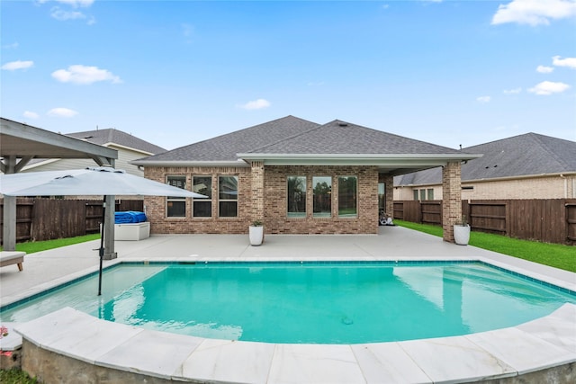 29510 Enchanted Breeze Ln, Katy, TX 77494 - view of pool with a patio area and a fenced backyard