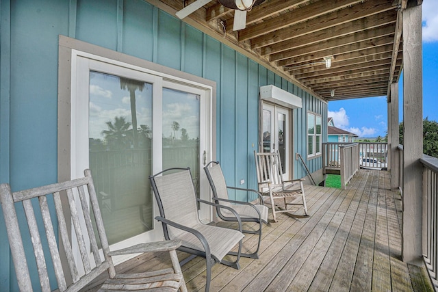 1401 103rd St, Galveston, TX 77554 - deck with french doors