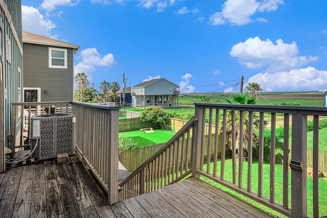 1401 103rd St, Galveston, TX 77554 - view of wooden deck