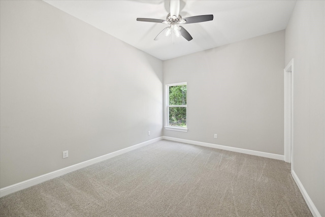 26800 Saddle Horn, Waller, TX 77484 - unfurnished room with light colored carpet, baseboards, and ceiling fan