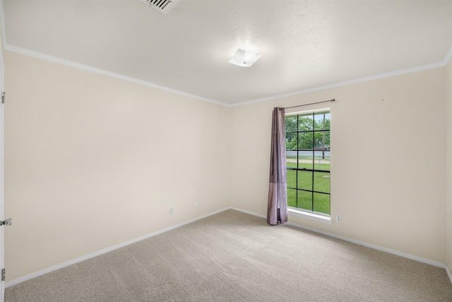 2715 Tinkler St, Rock Island, TX 77470 - unfurnished room featuring baseboards, carpet, and ornamental molding