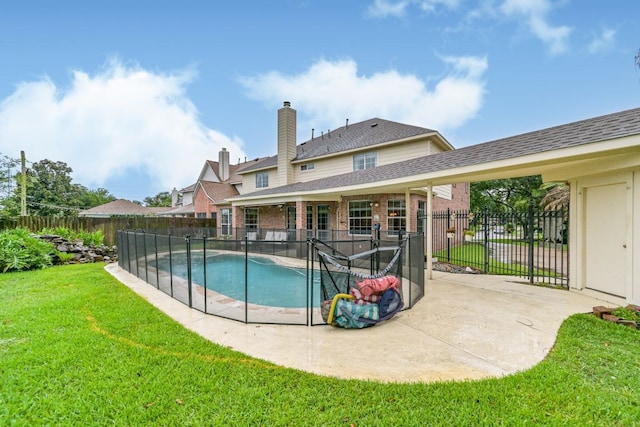 2803 Canyon Dr, Pearland, TX 77584 - view of swimming pool with a patio area