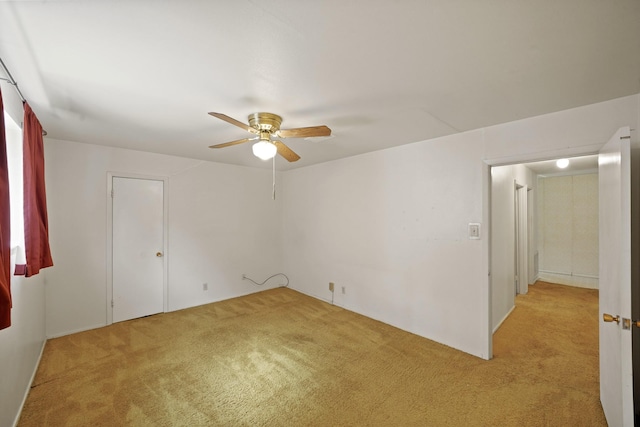 6027 Dellfern Dr, Houston, TX 77035 - unfurnished room featuring light carpet and ceiling fan