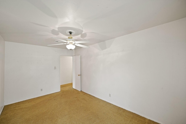 6027 Dellfern Dr, Houston, TX 77035 - empty room featuring light carpet and ceiling fan