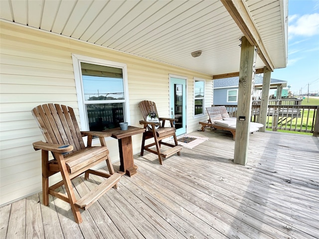 753 Bluewater Hwy, Surfside Beach, TX 77541 - view of deck