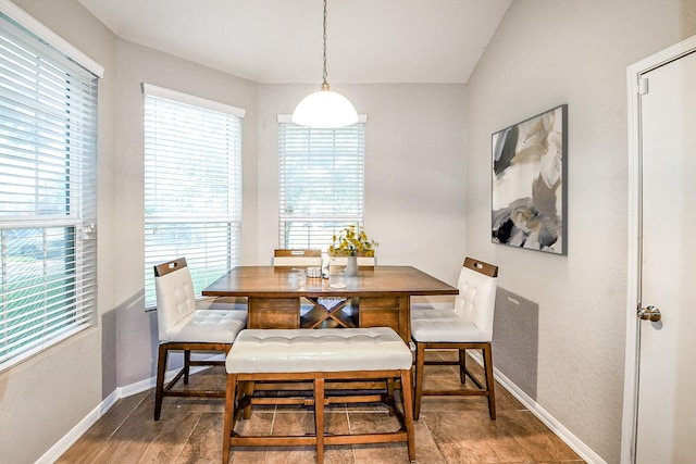 11019 Chestnut Path Way, Tomball, TX 77375 - dining room with baseboards, plenty of natural light, and wood finished floors