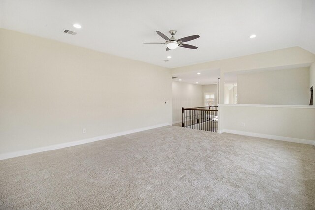 19903 Mulberry Pine Ln, Cypress, TX 77429 - carpeted spare room with recessed lighting, ceiling fan, and baseboards