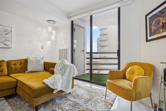 3525 Sage Rd Unit 1713, Houston, TX 77056 - living area featuring a wall of windows