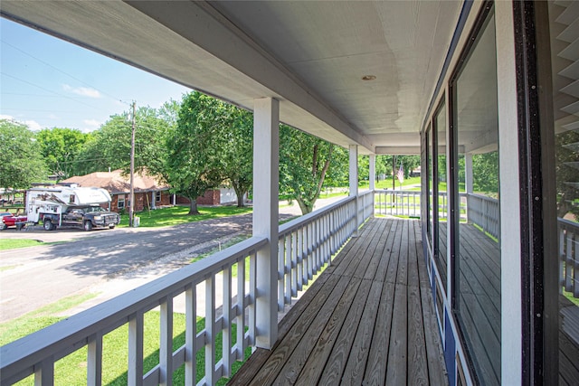 374 Harbor View Dr, Livingston, TX 77351 - view of wooden porch