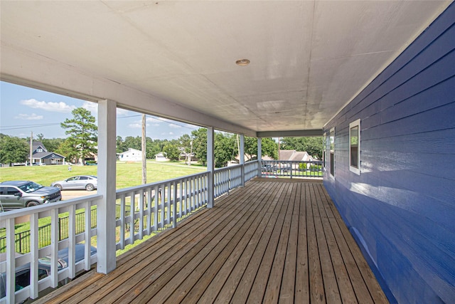 374 Harbor View Dr, Livingston, TX 77351 - porch featuring a lawn
