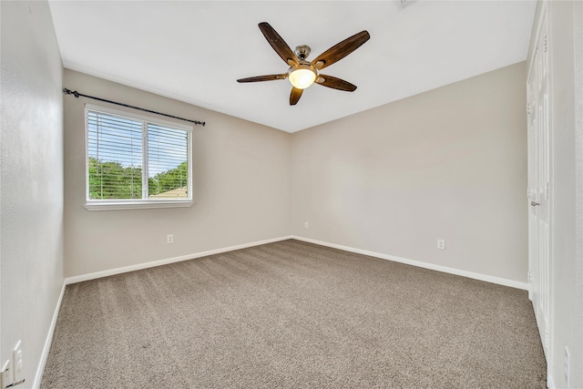 32126 Willow Creek Park, Conroe, TX 77385 - spare room with a ceiling fan and carpet floors