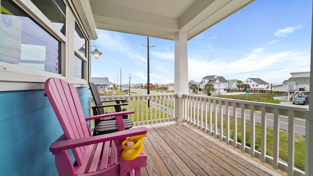 21530 San Luis Pass Rd, Galveston, TX 77554 - porch with a residential view