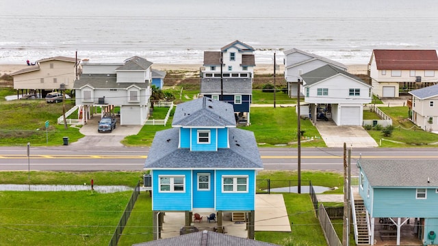 21530 San Luis Pass Rd, Galveston, TX 77554 - aerial view of residential area featuring a large body of water