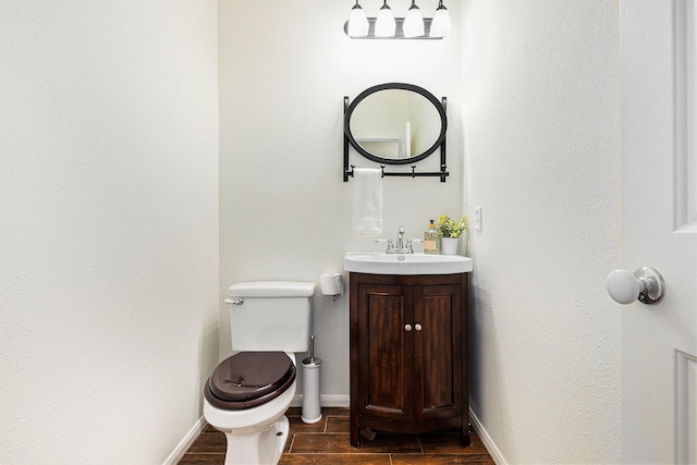 15814 Lake Loop Dr, Cypress, TX 77433 - bathroom featuring vanity and wood finished floors