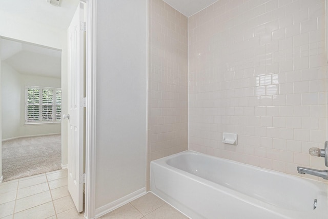 15814 Lake Loop Dr, Cypress, TX 77433 - full bathroom featuring tile patterned floors and tub / shower combination