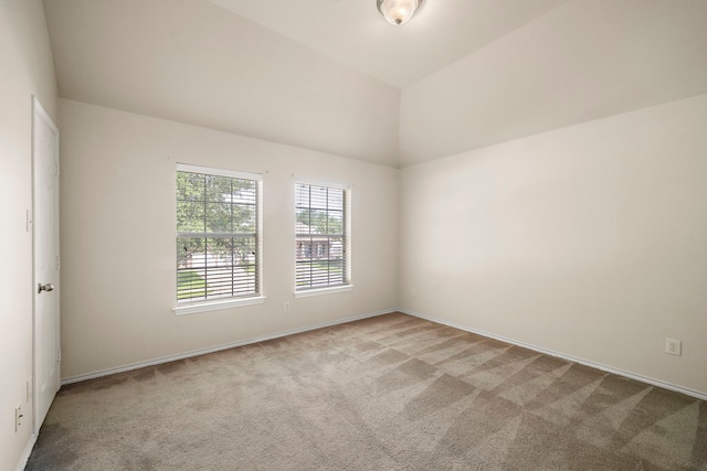 2507 Abernathy Glen Ct, Houston, TX 77014 - spare room with light carpet and lofted ceiling