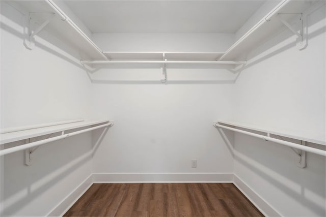 10503 Windriver Dr, Houston, TX 77070 - walk in closet with dark wood-type flooring