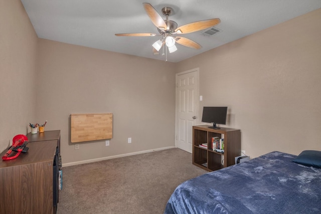 6414 Scarlet Ridge Ct, Sugar Land, TX 77479 - bedroom featuring carpet floors, baseboards, and ceiling fan