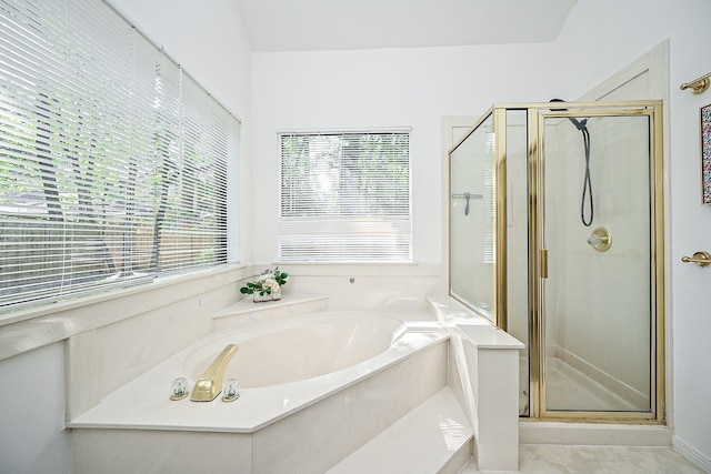 31 Silent Brook Pl, The Woodlands, TX 77381 - full bathroom featuring a stall shower and a garden tub