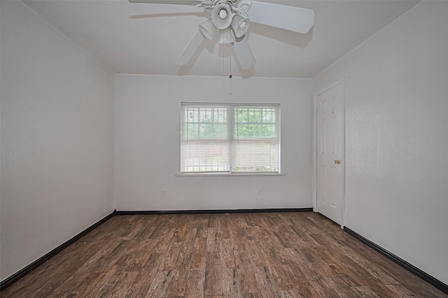 423 Gammon Dr, Houston, TX 77022 - spare room featuring wood finished floors and a ceiling fan