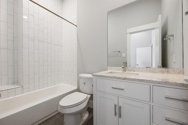 727 Schwartz St, Houston, TX 77020 - bathroom featuring vanity, toilet, and shower / bathtub combination