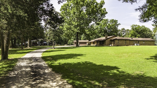 6462 US Highway 190 E, Livingston, TX 77351 - view of property's community featuring a yard and view of wooded area