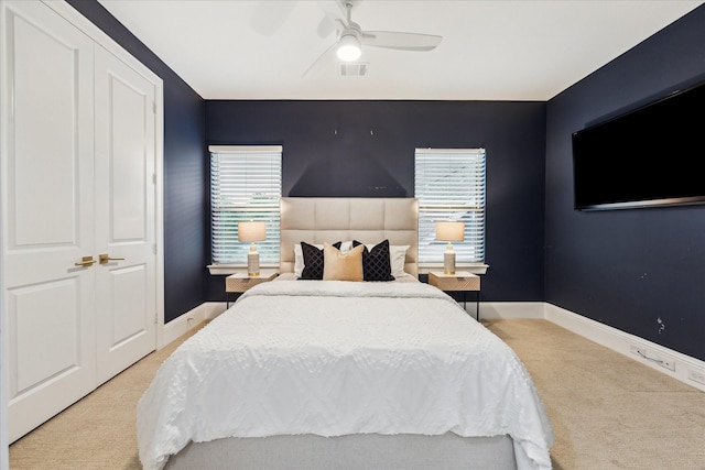 540 W 26th St Unit B, Houston, TX 77008 - carpeted bedroom with baseboards and ceiling fan