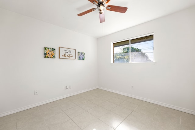 10431 Sagewillow Ln, Houston, TX 77089 - spare room featuring a ceiling fan and baseboards