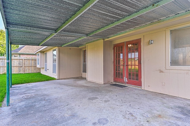 3419 Gladwyne Ln, La Porte, TX 77571 - view of patio featuring french doors