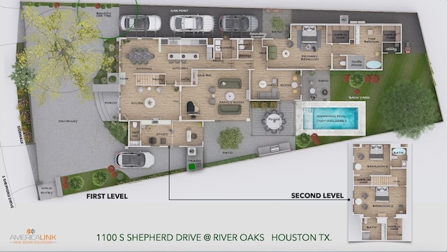 1100 S Shepherd Dr, Houston, TX 77019 - view of home floor plan