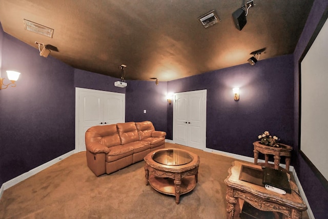 18111 Dockside Landing Dr, Cypress, TX 77433 - cinema featuring carpet floors, baseboards, and rail lighting