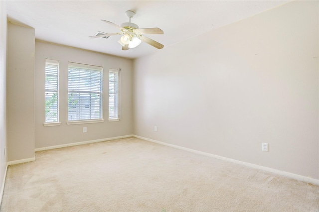5208 Jolie Dr, Pearland, TX 77584 - carpeted empty room featuring baseboards and a ceiling fan