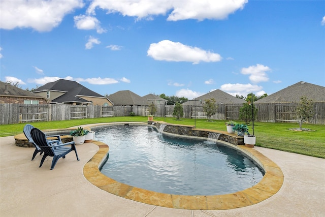 19538 Salt Grass Meadow Dr, Cypress, TX 77433 - view of swimming pool with a residential view and a patio