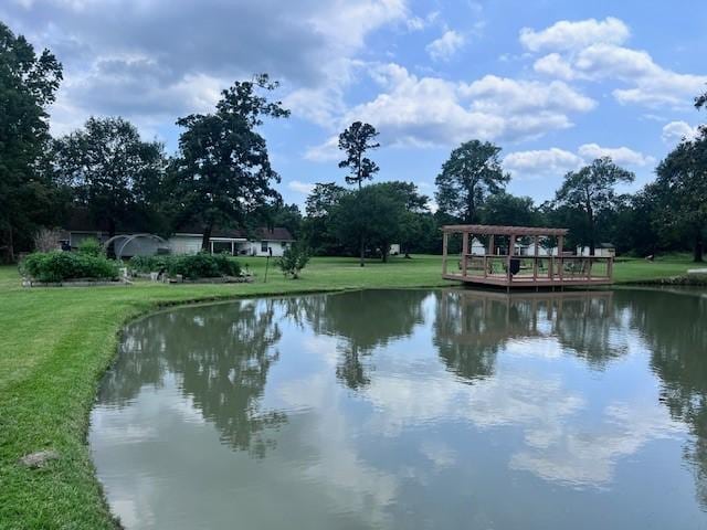 8594 Morgan Ln, Orange, TX 77632 - water view featuring a gazebo