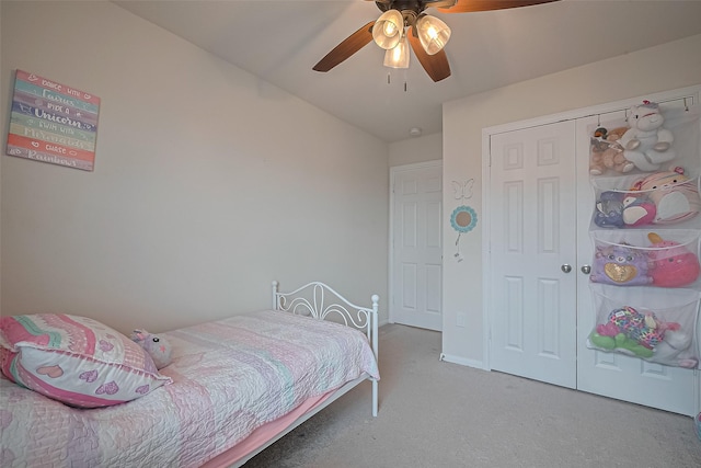 23834 Thistle Spud Ln, Hockley, TX 77447 - carpeted bedroom featuring ceiling fan and a closet