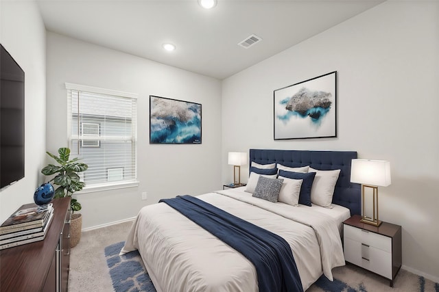 705 Little River Dr, Montgomery, TX 77316 - bedroom featuring carpet, baseboards, and recessed lighting