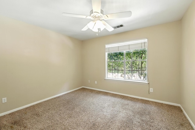263 S Crimson Clover Ct, The Woodlands, TX 77381 - carpeted spare room featuring ceiling fan and baseboards