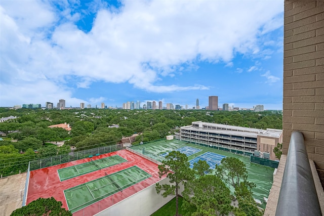 651 Bering Dr Unit 1101, Houston, TX 77057 - drone / aerial view of city skyline and a tree filled landscape